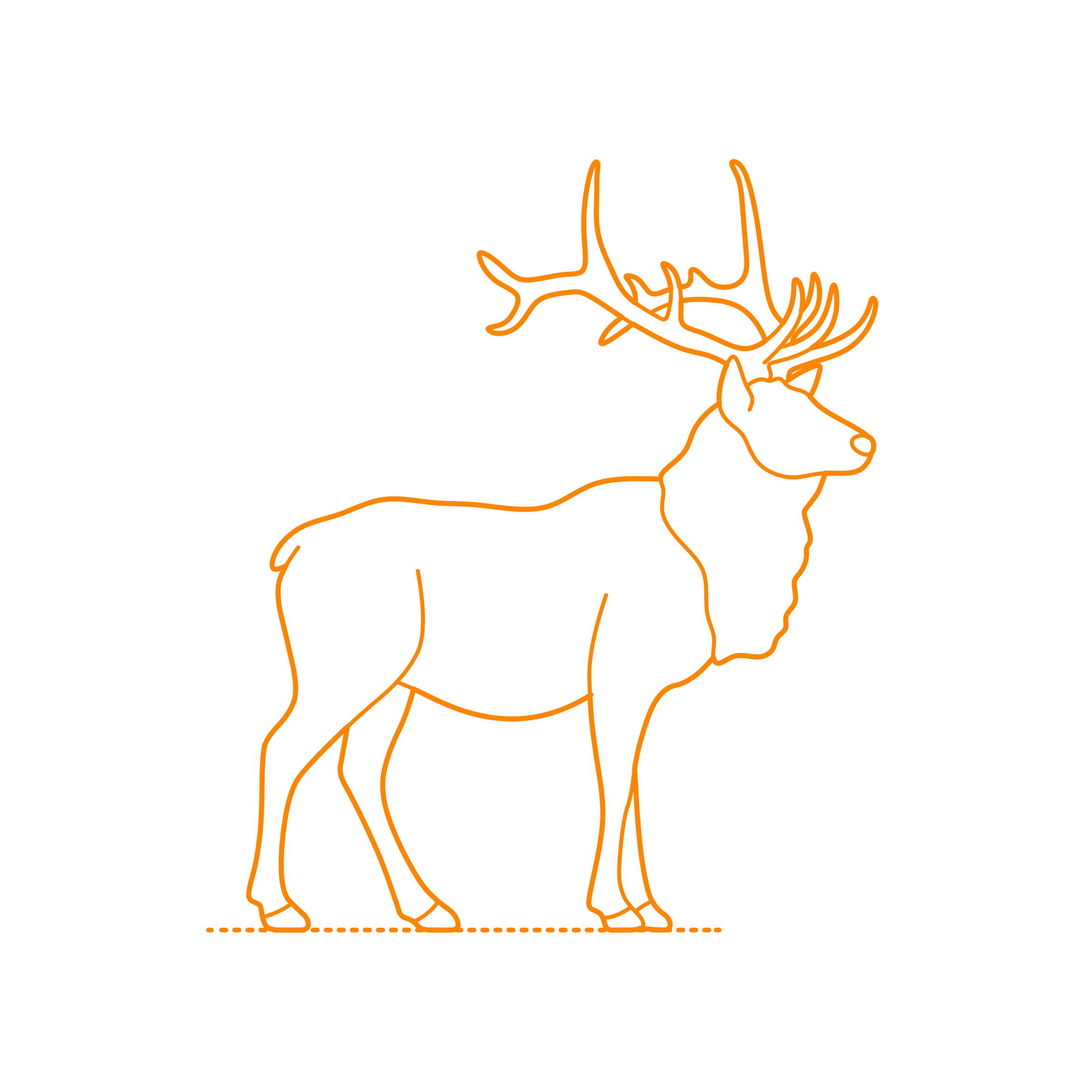 Animals Deer Elk Wapiti Sticker Svg Vector Free Vectors